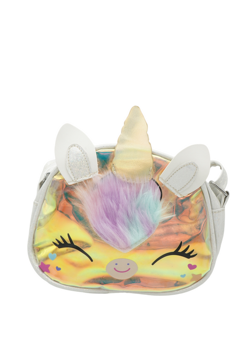 Bolsa pequeña de unicornio en colores metalicos varios