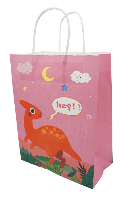 Bolsa de regalo de papel con diseño divertido de dinosaurios diseños varios