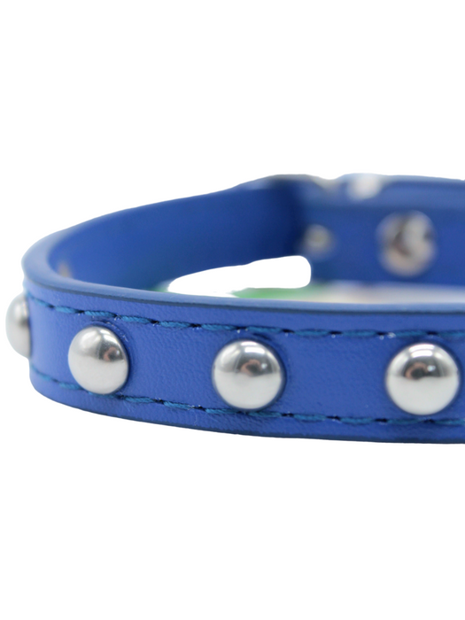 Collar para mascota con diseño de puntos metálicos colores varios