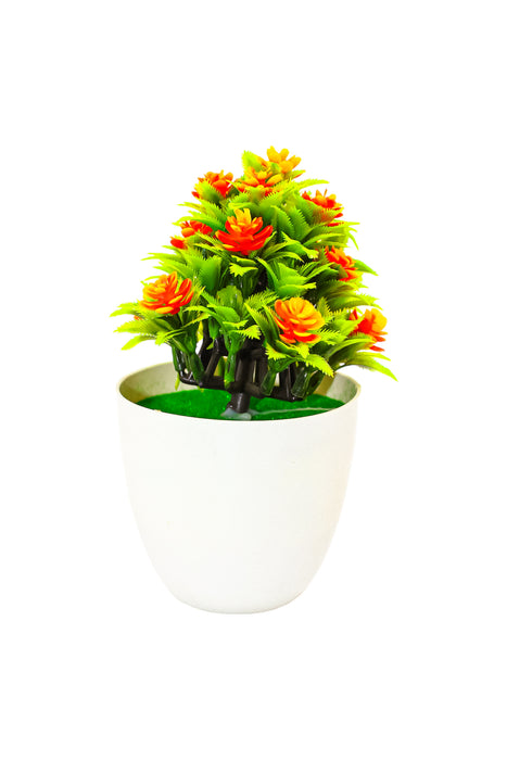 Planta artificial con maceta disponible en colores varios diseño del mundo de las flores