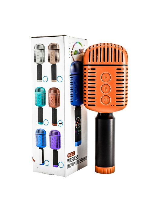 Microfono inalambrico liviano en colores varios para tus dias de karaoke