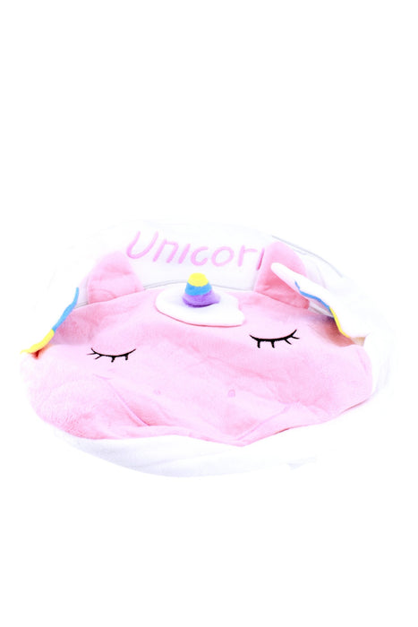 Mochila de cara de unicornio durmiendo en colores varios.