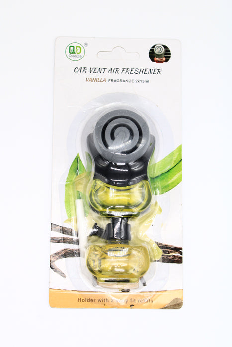 Aromatizante para auto con repuesto y clip para ajustar al tablero disponible en aromas diversos