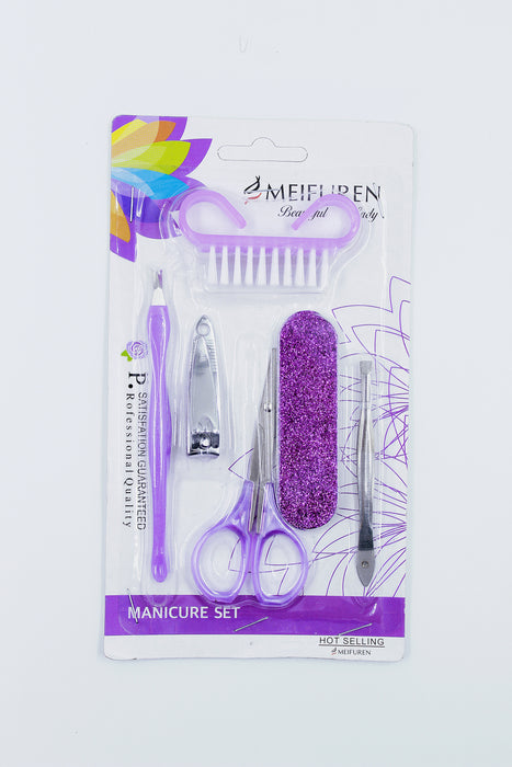 Kit de manicura meifuren colores varios 6 piezas