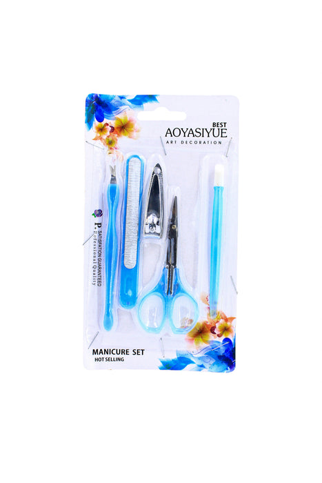 Kit de manicura para uñas perfectas 5 piezas en colores varios