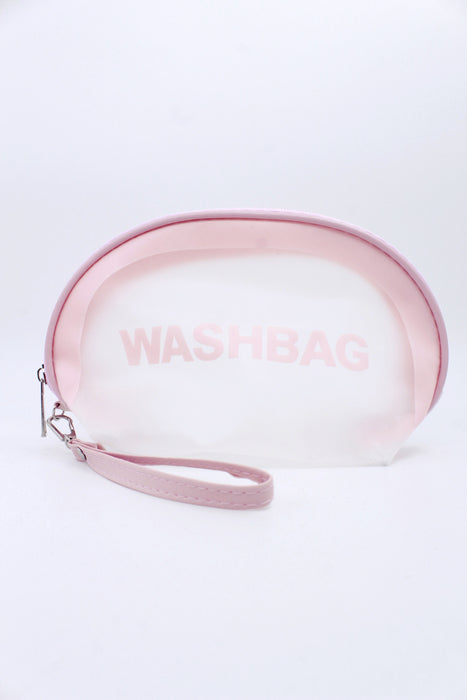 Cosmetiquera washbag  de plástico  acabado mate colores varios