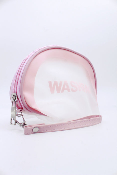 Cosmetiquera washbag  de plástico  acabado mate colores varios