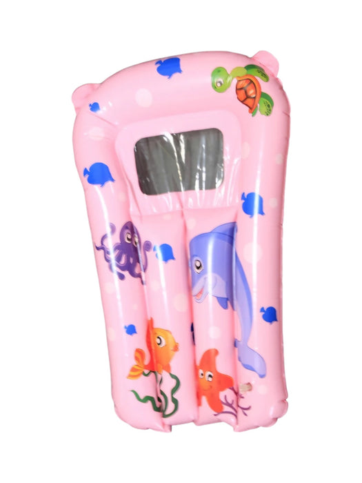 Inflable de tabla de surf con diseños animales del mar para uso infantil en alberca