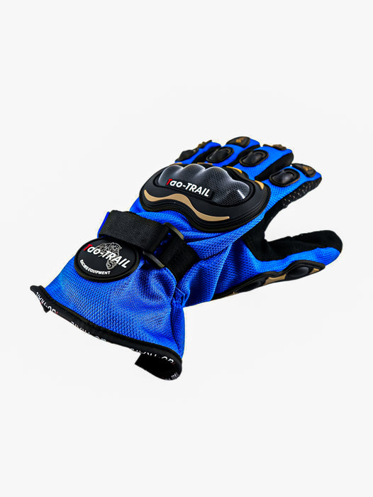 Guantes para motociclista con cinta de velcro ajustable y palmillas antiderrapantes en colores varios