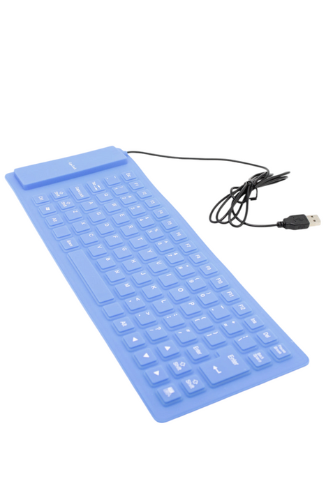 Teclado flexible usb compatible con todas los equipos de computo 1 pieza