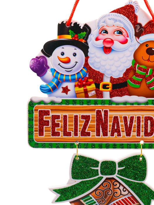 Adorno colgante en varios modelos con tematica de navidad perfecto para entradas principales