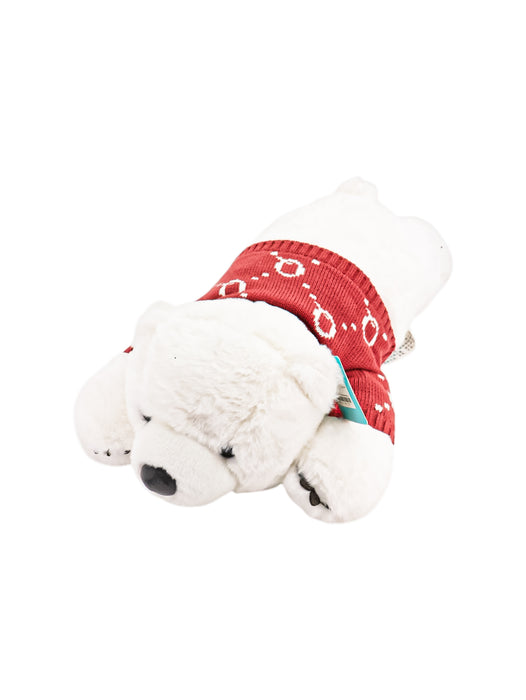 Oso polar de peluche con suéter tierno y acogedor para regalo y abrazos colores varios.