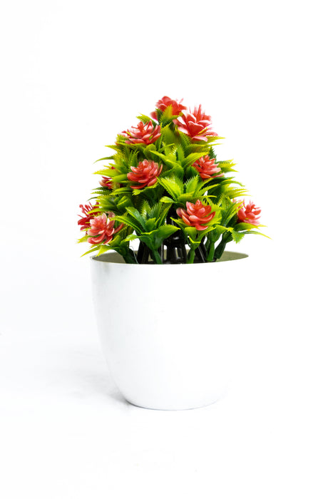 Planta artificial con maceta disponible en colores varios diseño del mundo de las flores