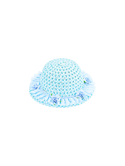 Sombrero para sol decorado con flores ideal para infantes en colores varios