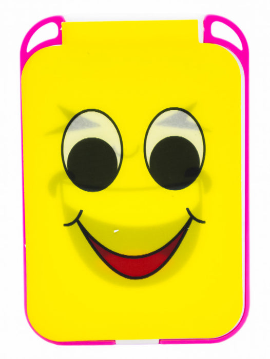 Espejo compacto con tapa de emoticones lenticular en colores varios