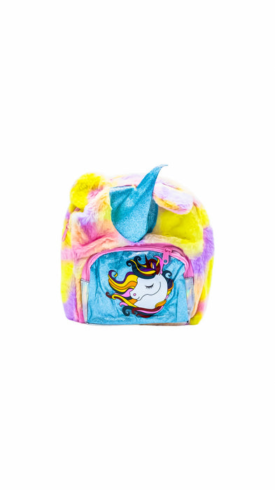 Mochila para infantes con figura de unicornio diseño arcoiris en modelos varios