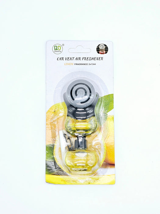 Aromatizante para auto con repuesto y clip para ajustar al tablero disponible en aromas diversos