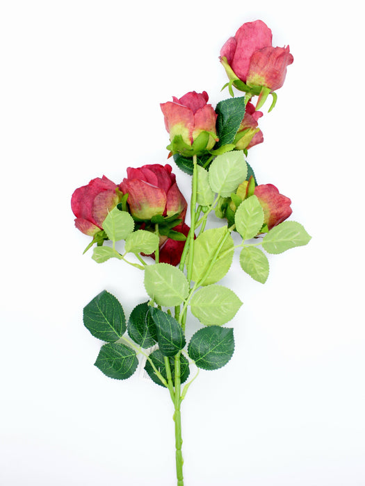 Ramo de Rosas Premium artificiales con 6 Capullos en colores varios