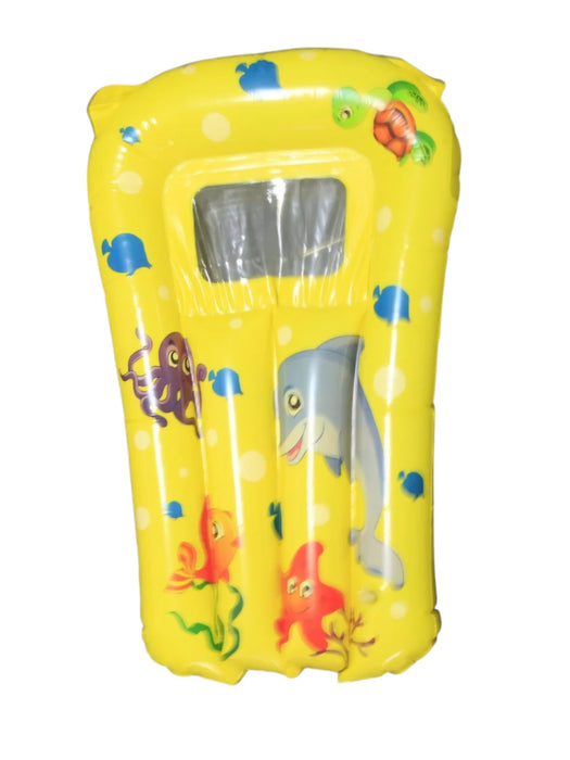 Inflable de tabla de surf con diseños animales del mar para uso infantil en alberca