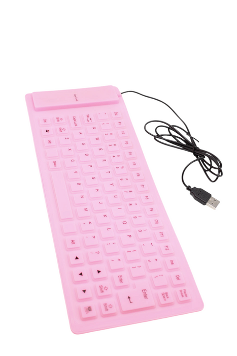 Teclado flexible usb compatible con todas los equipos de computo 1 pieza