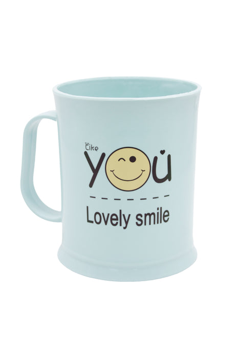 Taza de plástico para cepillo de dientes diseño smile colores varios