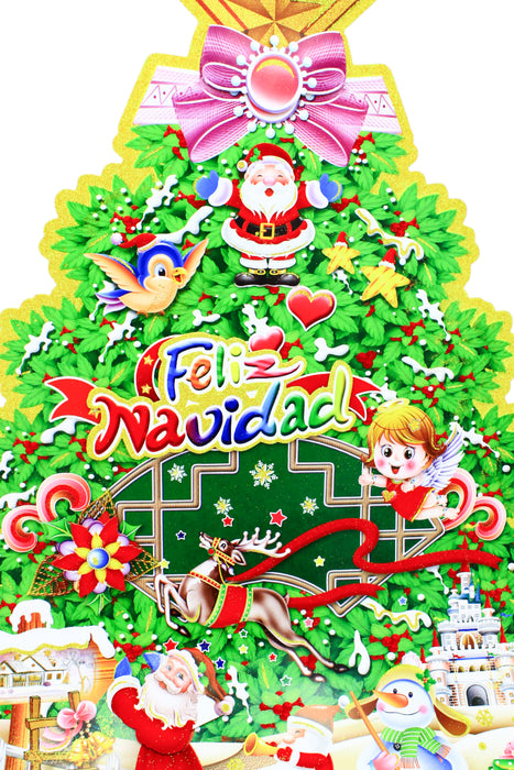 Adorno grande navideño de múltiples diseños decorado con diamantina