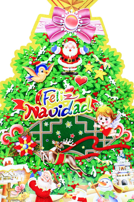 Adorno grande navideño de multiples diseños decorado con diamantina