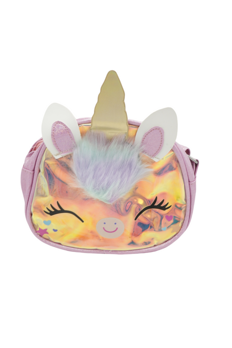 Bolsa pequeña de unicornio en colores metalicos varios