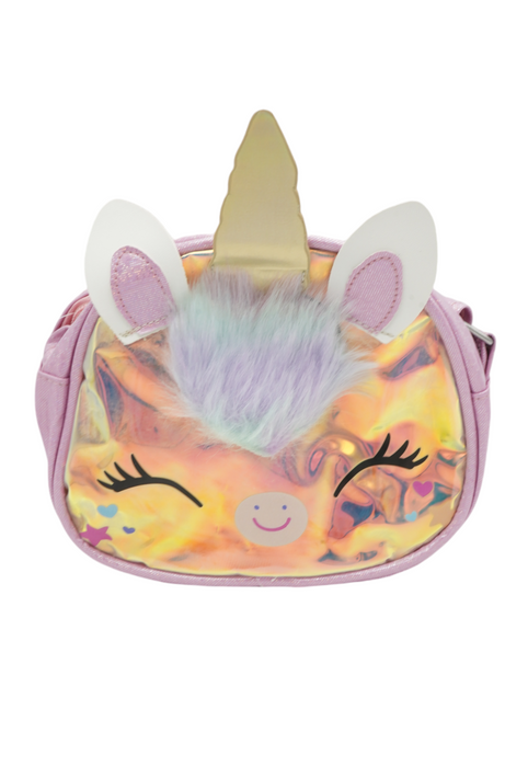 Bolsa pequeña de unicornio en colores metalicos varios