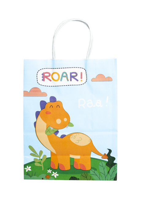 Bolsa de regalo de papel con diseño divertido de dinosaurios diseños varios