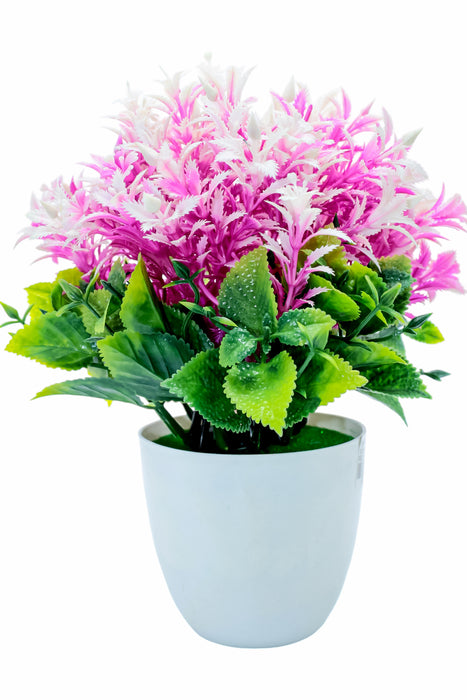 Planta decorativa con flores y maceta  para aportar color y frescura a tu espacio colores varios