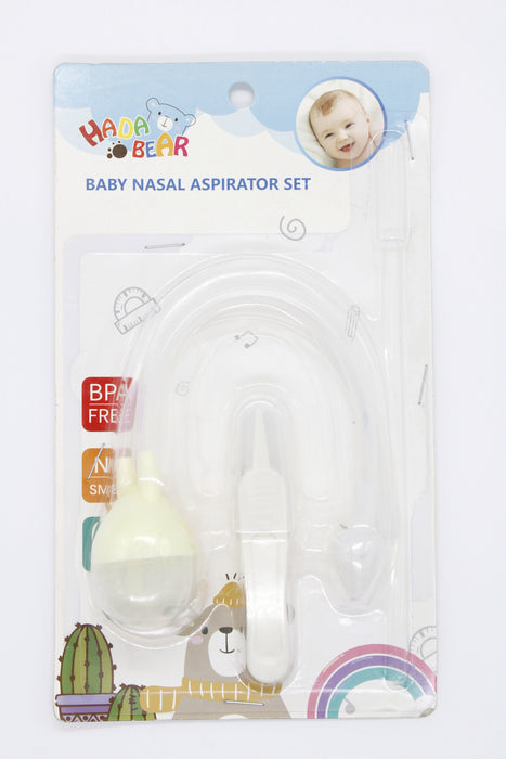 Set aspirador nasal para bebé colores varios 3 piezas