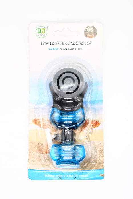 Aromatizante para auto con repuesto y clip para ajustar al tablero disponible en aromas diversos