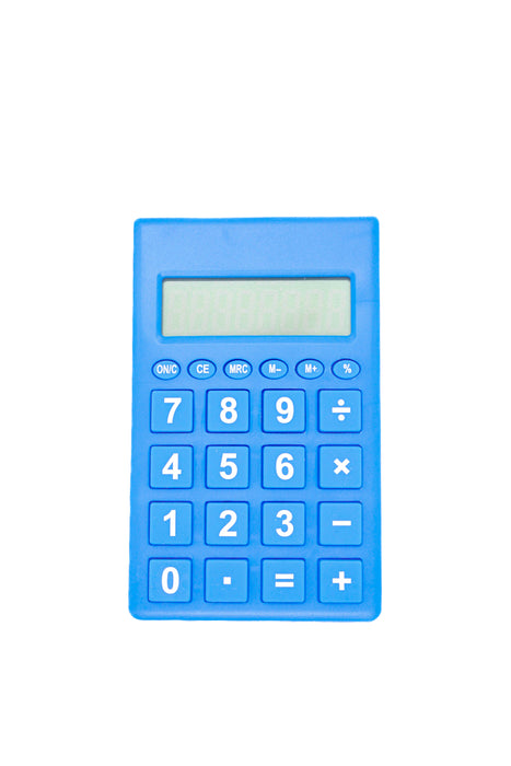 Calculadora portátil para operaciones matemáticas simples en colores varios