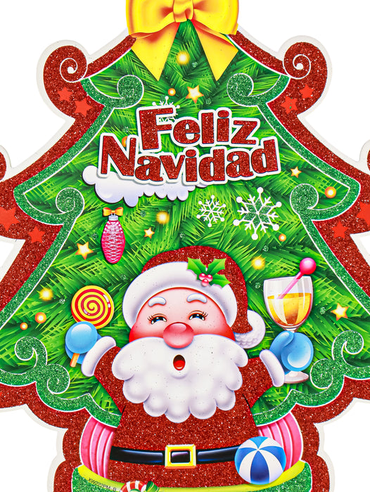 Colgante decorativo de santa claus la adición perfecta para tu decoración en esta temporada festiva