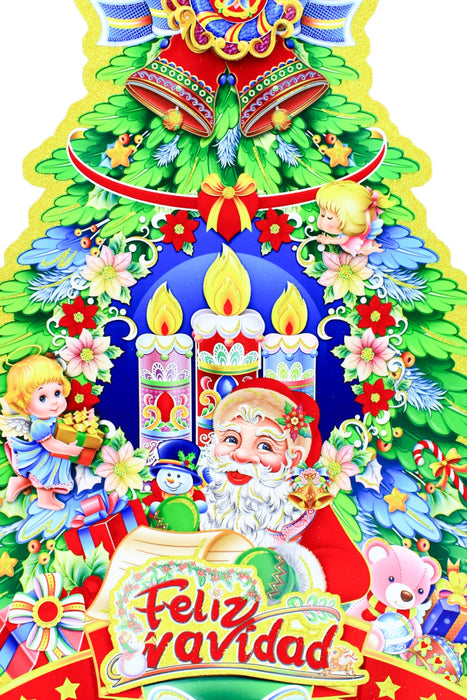 Adorno grande navideño de multiples diseños decorado con diamantina