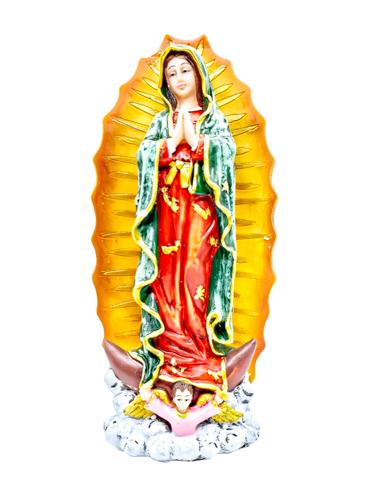 Imagen religiosa de la virgen maría con resplandor para la decoración del hogar