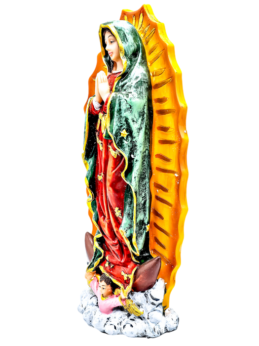 Imagen religiosa de la virgen maría con resplandor para la decoración del hogar