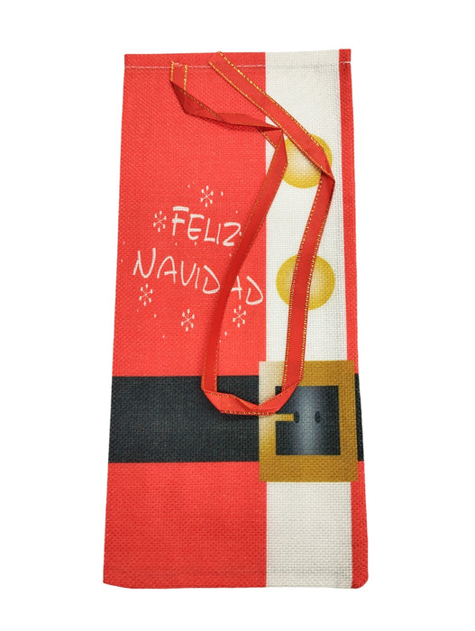 Bolsa de regalo navideña de yute con diseños varios para que tus regalos se vean increibles