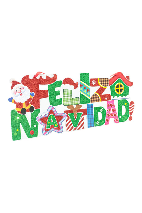 Adorno colgante navideño de cartón rígido en diseños varios para tu hogar, escuela, trabajo u oficina