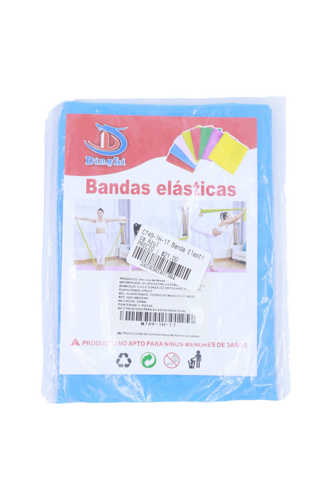 Banda elástica para ejercicios y estiramientos azul