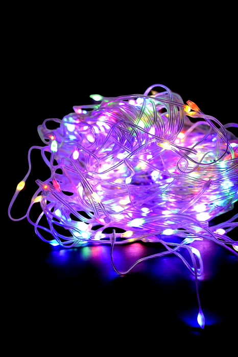 Cascada de 400 luces led con cable de 9.6 metros para decorar esta navidad