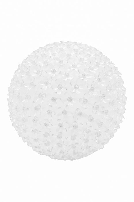 Esfera de silicona decorada con flores de 300 luces led 3 tonos diferentes de luz