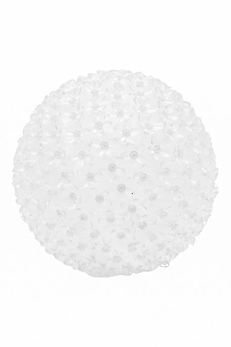 Esfera de silicona decorada con flores de 300 luces led 3 tonos diferentes de luz