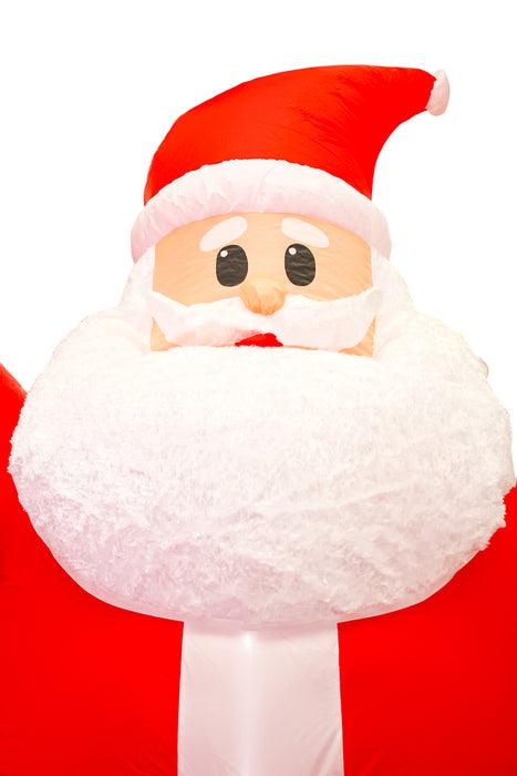 Inflable de santa claus para decoración de temporada de navidad para espacios externos