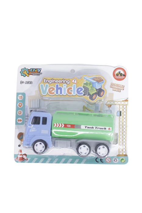 Camion de juguete tipo pipa de agua para construccion diversion hidrica y juegos de imaginacion color verde