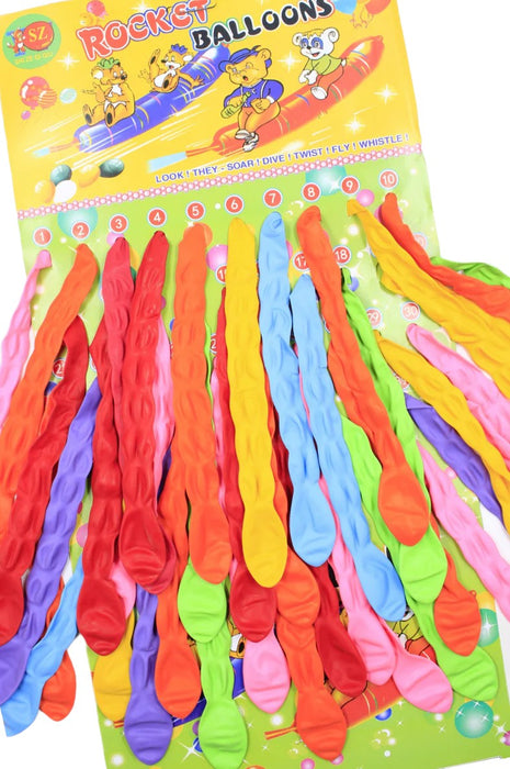 Bolsa de globos rocket balloons con variedad de colores  40 piezas