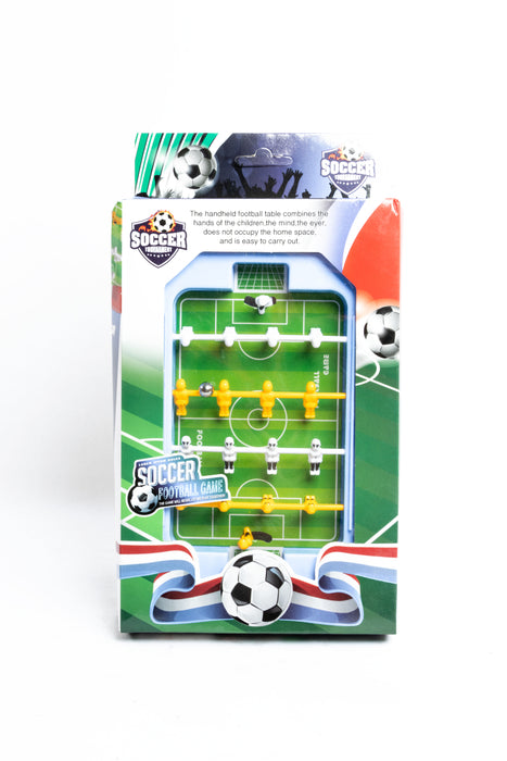 Juego de mesa infantil futbolito mini color azul para diversión en familia