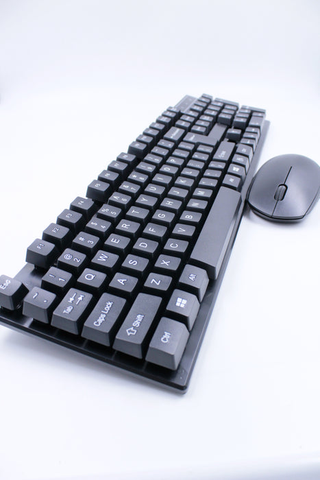 Combo de teclado con mouse diseño hk 8200 negro 2 piezas