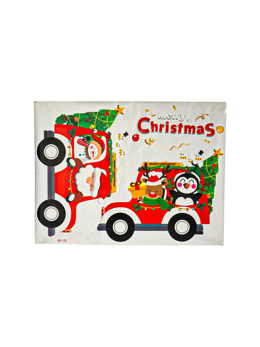 Planilla de stickers con tematica de navidad en modelos varios para tu hogar